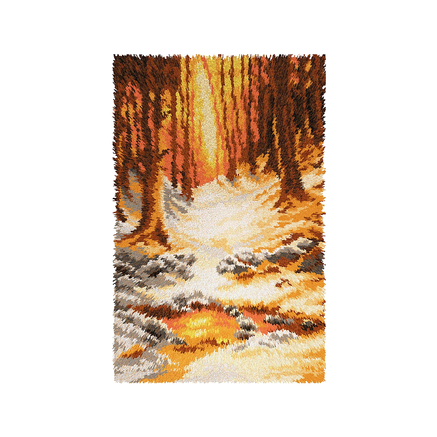 Knüpfteppich Wald, 50 x 74,5 cm