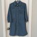 Levi's Dresses | Levi's Cotton Button Down Western 3/4 Sleeve Dress Size L | Color: Blue | Size: L