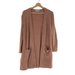 Madewell Sweaters | Madewell Kent Cardigan Sweater Long Pocket Super Soft Knit Brown | Color: Brown | Size: Xxs