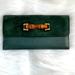 Gucci Bags | Gucci Vintage Green Suede-Leather Bamboo Wallet | Color: Green | Size: Os