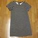 J. Crew Dresses | J Crew Black/White Striped Shift Dress Xxs | Color: Black/White | Size: Xxs