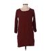 Broadway & Broome Casual Dress - Shift: Brown Solid Dresses - Women's Size 0