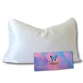 REAL SILK 22 Momme 100% Mulberry Silk Pillowcase for Hair and Skin Benefits - Both Sides 600 Thread Zipper Closure Pillow Cover (Standard 20" x 26" (51 x 66 cm), White/Ivory)