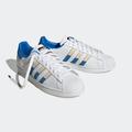 Sneaker ADIDAS ORIGINALS "SUPERSTAR" Gr. 43, bunt (cloud white, sand strata, bright royal) Schuhe Schnürhalbschuhe