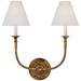 Visual Comfort Signature Collection Thomas O'Brien Piaf 18 Inch LED Wall Sconce - TOB 2451AG-L