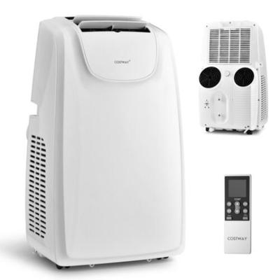 Costway 12000 BTU Dual Hose Portable Air Conditioner with Remote Control-White