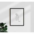 Vintage poster / kunstdruck / wandbild 'picasso pinguin'
