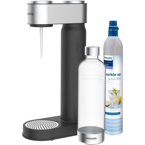 "Wassersprudler PHILIPS ""Viva"" schwarz Wassersprudler & CO2-Zylinder,1L Kunststoff-Flasche"