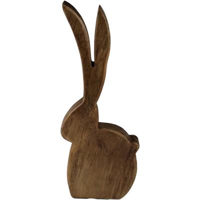Osterhase AM DESIGN "Osterfigur aus Holz, Osterdekoration", braun, B:5cm H:38cm T:16cm, Holzwerkstoff, Dekofiguren, Dekofigur, Ostern, Frühjahrsdeko Image