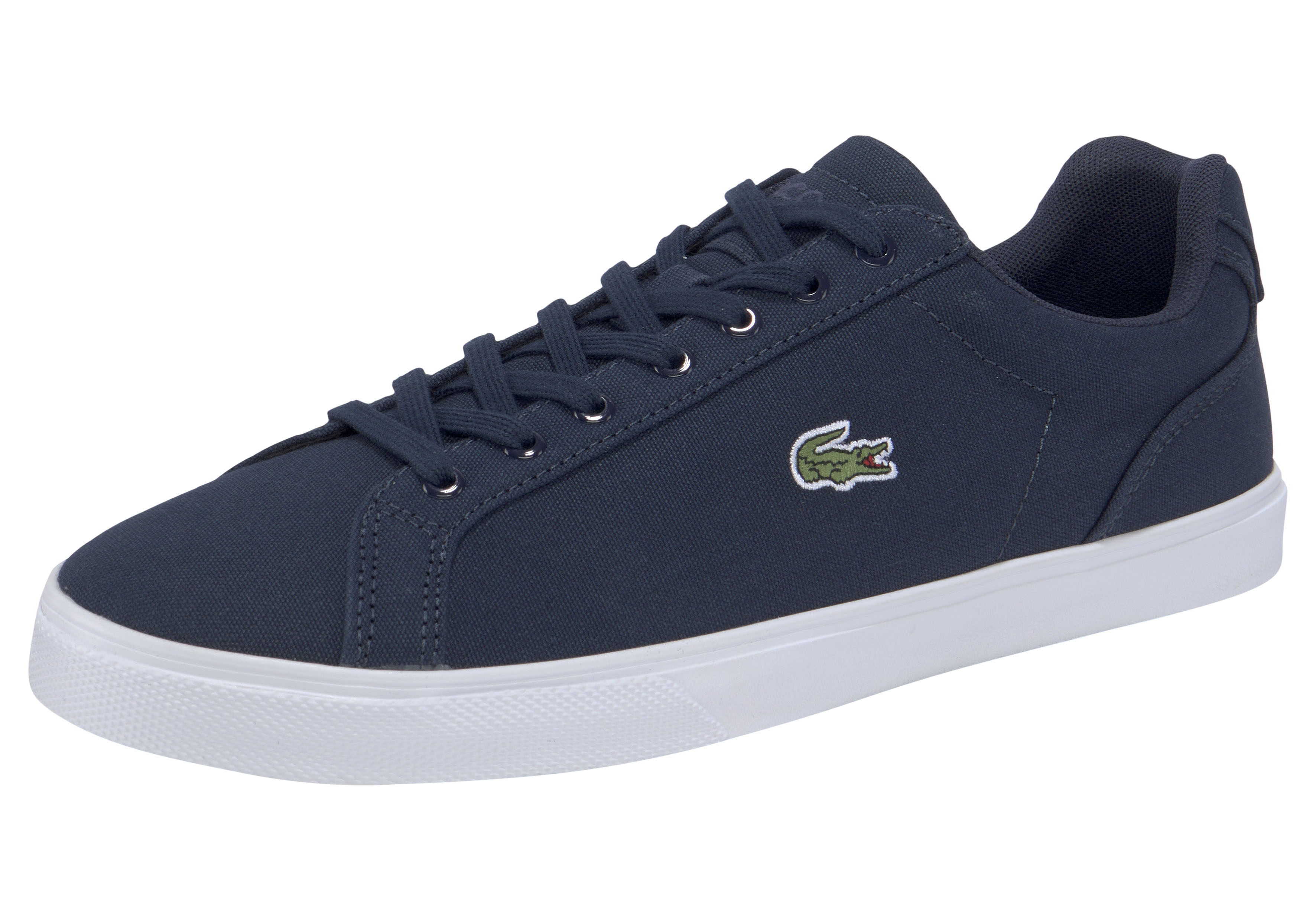 Sneaker LACOSTE "LEROND PRO BL 123 1 CMA", Herren, Gr. 41, navy, weiß, Textil, Schuhe Sneaker