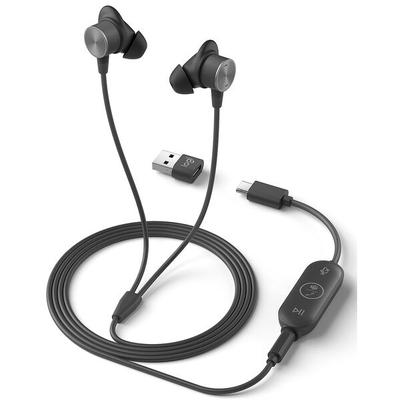 USB-Headset »Zone Wired Earbuds Microsoft Teams« schwarz, Logitech