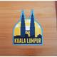 Kuala Lumpur, Malaysia, Vinyl Sticker, Travel Diary, Luggage Decal, Laptop, Notebook, Journal, Gift, Suitcase, Waterproof, Scrapbook