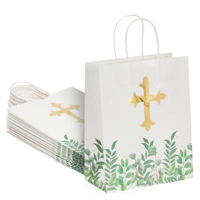 15x Religious Party Gift Bags for Kids Christening & Baptism, First Communion