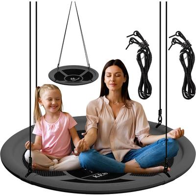 Kesser - Nestschaukel Tellerschaukel Hängeschaukel Rundschaukel Schaukel verstellbar Image