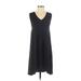 Gap Casual Dress - A-Line: Black Solid Dresses - Women's Size Small