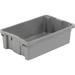 LEWISBins Polyethylene Container SN2012-6 20 L x 13 W x 6-1/4 H Gray Lot of 5