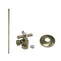 Kingston Brass Trimscape Toilet Supply Kit Combo 1/2-Inch IPS X 3/8-Inch Comp Outlet Antique Brass