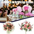 RnemiTe-amo Dealsï¼�Artificial Flower Artificial Rose Bouquet Consisting 7 Branches 21 Roses Silk Decorative Bouquet