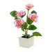 Artificial Flowers in Vase Flower Arrangement Fake Rose Peony Hydrangea Flower Centerpieces for Table Living Room - Potted Flowers