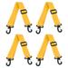 Uxcell 80cmx3.8cm Ski Carrier Strap 4 Pack Snowboard Boot Strap Yellow