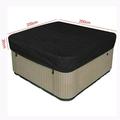 Miumaeov Portable Square Hot Tub Cover Heavy Duty Oxford Cloth Tub Cover Waterproof Bathtub Cover for Indoor Outdoor Spa Hot Tub Pool Garden Furniture Covering Dust Cap Black Sturdy