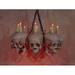 Skeletons and More SKUL-500 Chandelier Skull-Metal 8 Life-Size Skulls on Metal Frame