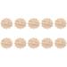 10Pcs Unpainted Round Flower Pattern Wood Carved Applique Onlay Cabinet Furniture Decoration 6cm