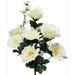 Mr. MJs Trading AI-FL3684CRW Mixed Whites Rose Gerbera Spike Bush Artificial Flowers