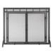 Minuteman 3576971 39 x 31 in. Mission Style Screen Wrought Iron With Doors Black