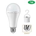 Dsseng Rechargeable Emergency LED Bulb Multi-Function Battery Backup Emergency Light for Power Outage Camping Outdoor Activity 7W