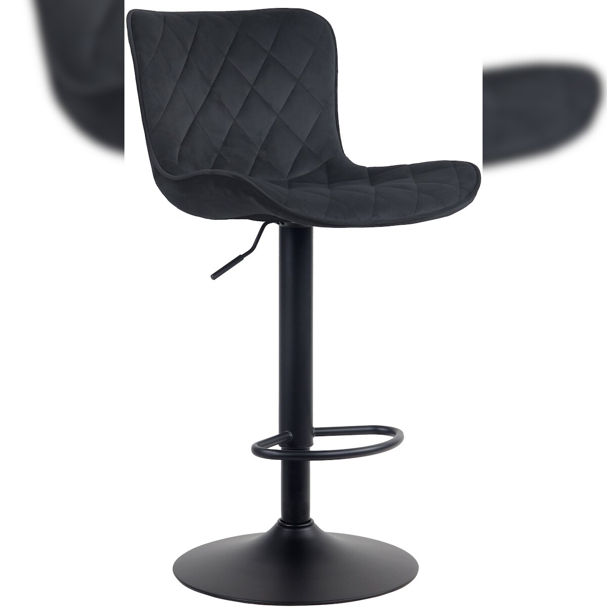 CLP Barhocker Emma schwarz/Samt Image