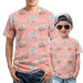 KONEW Shirts for Men Easter Rabbit Print Big and Tall Shirts for Men Short Sleeve Shirts Mens Kids Clothes