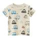 ZHAGHMIN Size 3T Boys Clothes Toddler Kids Baby Boys Girls Cars Short Sleeve Crewneck T Shirts Tops Tee Clothes for Children Teen T Quick Dry Shirt Boys Muscle Boys Summer Top Quick Dry T S