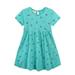 gvdentmEaster Dresses For Girls Girls Fall Dress Round Neck Long Sleeve Ruffle Fan Swing Maxi Long Dresses with Belt Mint Green 4 Years