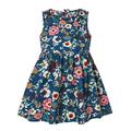 Kids Girls Toddler Sleeveless Flower Floral Print Princess Girls Casual Flared Dress Cloths Girls Animal Print Clothes