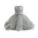 ZHAGHMIN Little Girls Easter Dresses New Gray Flower Girl Princess Dress Children S Sequin Fluffy Yarn Children S Birthday Dress Girls Dress Dress Girls Dress Long Sleeve Children Dress Flower Weddi