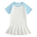 gvdentmEaster Dresses For Toddler Girls Girls Dress Sleeveless Long Sleeve Kids Toddler Little Big Girl Unicorn Casual Dresses Blue 4-5Y
