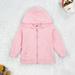 Kids Hooded Sweatshirts Zipper Long-Sleeve Kangaroo Pocket Solid Kids Boys Girls Outdoor Casual Coat Sportswear Pink 2-3 Years