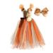 Toddler Girls Dress Summer Fashion Dress Princess Dress Casual Dress Tutu Mesh Dress Outwear With Hair Clip Retro Dress for Toddlers