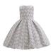 ZHAGHMIN Girls Ruffle Sleeve Chiffon Pleated Dress Girls Dress Skirt Flower Prints Birthday Princess Girl Wedding Dress for Clothes Girls Summer Dresses Size 7/8 Daisy Dress for Girls Toddler Weddin