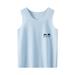 ZHAGHMIN Boys Size 12 Long Sleeve Shirts Toddler Boys Girls Sleeveless Vest Tops Solid Color Cool Homewear Casual Tops for Children Clothes Boys 6T Long Sleeve Shirt Fit Active Boys 8 Youth Boy Athl
