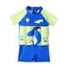 JURANMO Kids Float Swimsuit Patchwork Buoyancy Romper for Baby Boys Girls One Piece Floating Zipper Swim Vest Graphic Training Aid Swimwear