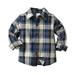 ZHAGHMIN Clothes for Boys Toddler Boys Long Sleeve Winter Autumn Shirt Tops Coat Outwear for Babys Clothes Plaid Navy Colour Kids Top Short T Shirt Youth Tee Shirts Boys Gamer Fruit Tops Mens T Shir