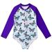 JURANMO Baby Girls Swimwear Children s Swimsuit Sleeveless Surfing One-piece Swimsuit Holiday Hawaii Graphic Surfing Swimwear