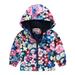 Grils Print Baby Jacket Boys Hooded Windproof Toddler Zipper Kids Autumn Coat Boys Coat&jacket Boys 5t Jacket Size 5 Boys Jacket