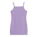 Little Girl Dresses Summer Casual Sleeveless Mini Dress Casual Print Purple 100