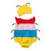 Newborn Baby Boy Girl Clothes Infant Romper Bodysuits Newborn Baby Girls Boys Bodysuit Summer Sleeveless One-piece Cartoon Romper Jumpsuit With Hat Yellow 12-18 Months