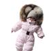 wofedyo Baby Girl Clothes Outerwear Romper Coat Warm Baby Jacket Snowsuit Girls Hooded Jumpsuit Girls Coat&Jacket Baby Clothes