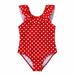 Summer Savings Clearance! Edvintorg 8-14 Years Swimwear Kids Girls Fashion Polka Dot Sleeveless Surfing One-Piece Swimsuit Children s Swimsuit Bathing Suit Swimming Suit