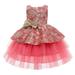 Travel Dress Gown Birthday Pageant Kids Paillette Tulle Party Bowknot Girls Wedding Princess Dress Girls Dress&Skirt